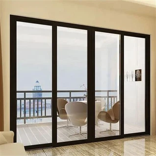 Alumīnija stikla bīdāmās durvis